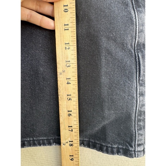 Anthropologie Pilcro and the lettepress black distressed denim skirt size 0 - Picture 8 of 11